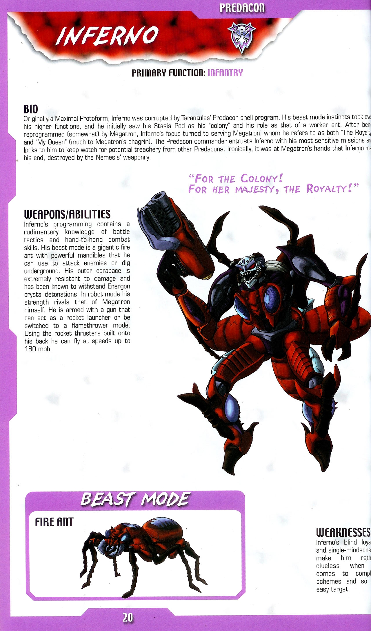 Transformers: Beast Wars Sourcebook #1-4 65