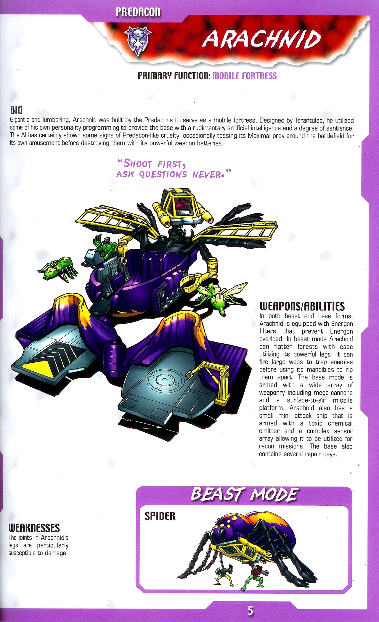 Transformers: Beast Wars Sourcebook #1-4 6
