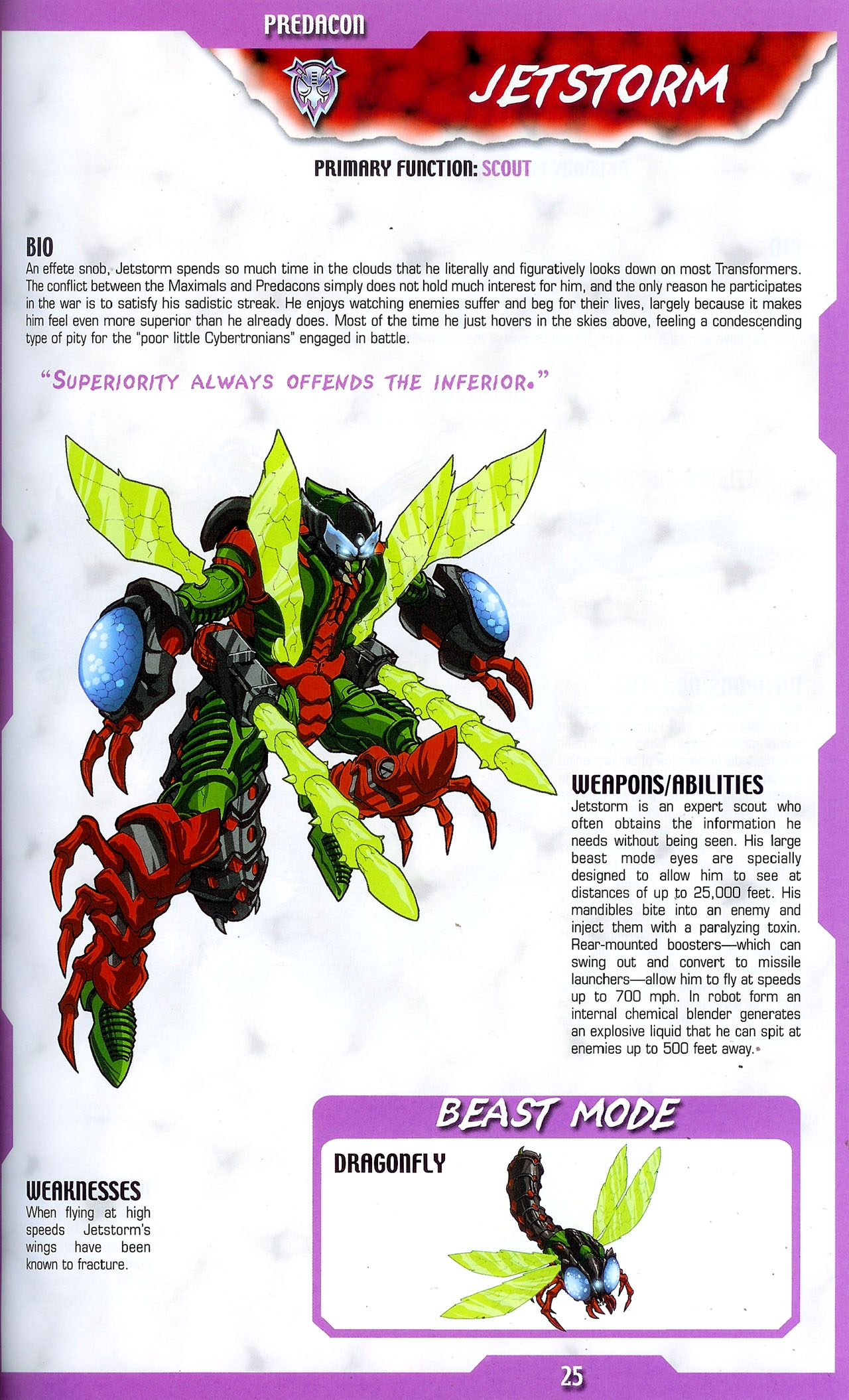 Transformers: Beast Wars Sourcebook #1-4 70
