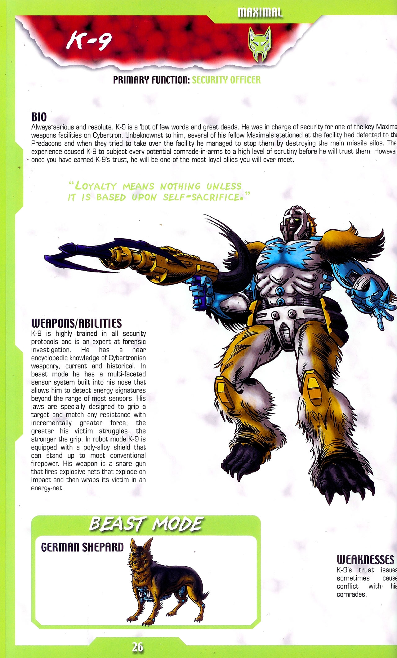 Transformers: Beast Wars Sourcebook #1-4 71