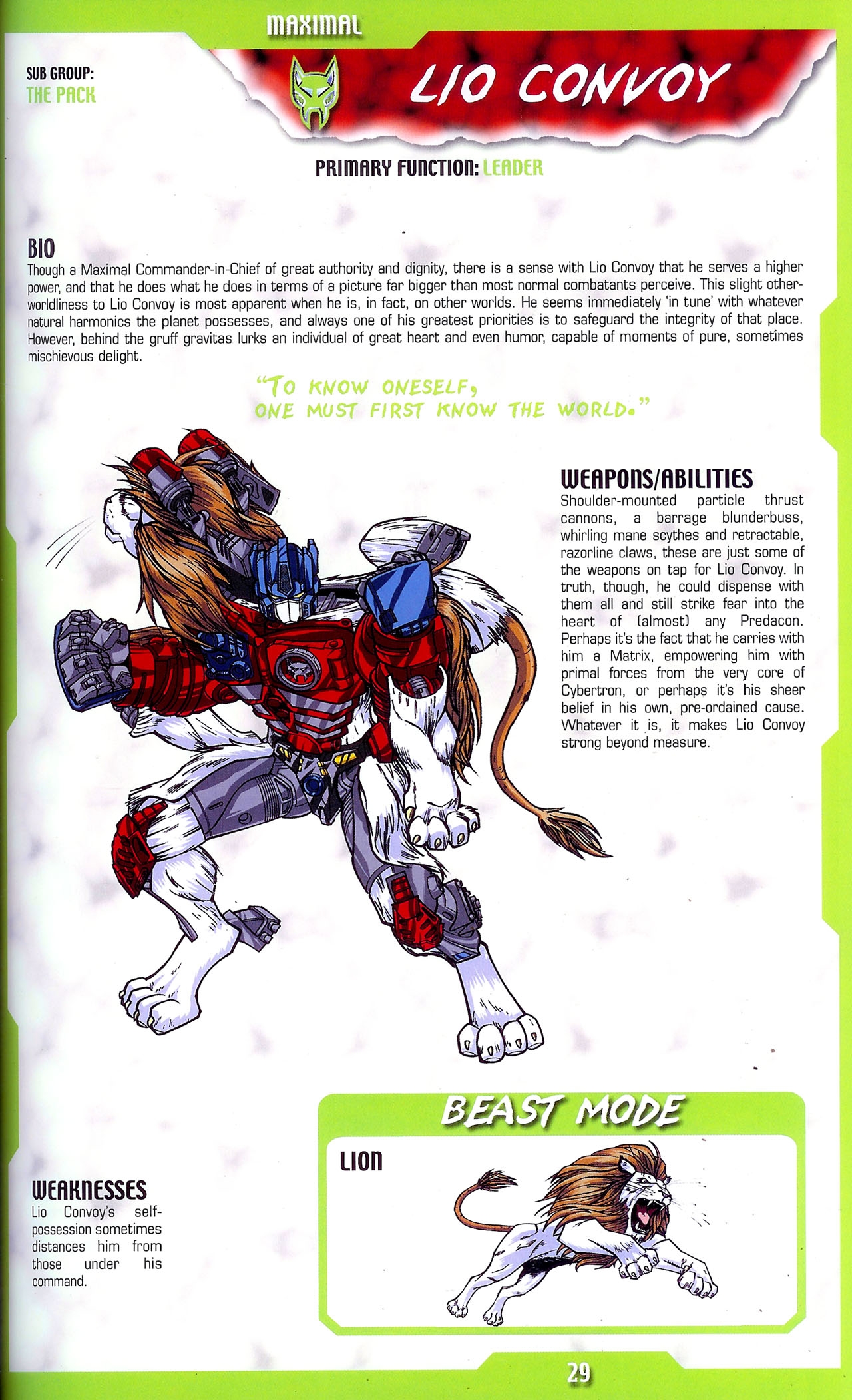 Transformers: Beast Wars Sourcebook #1-4 74