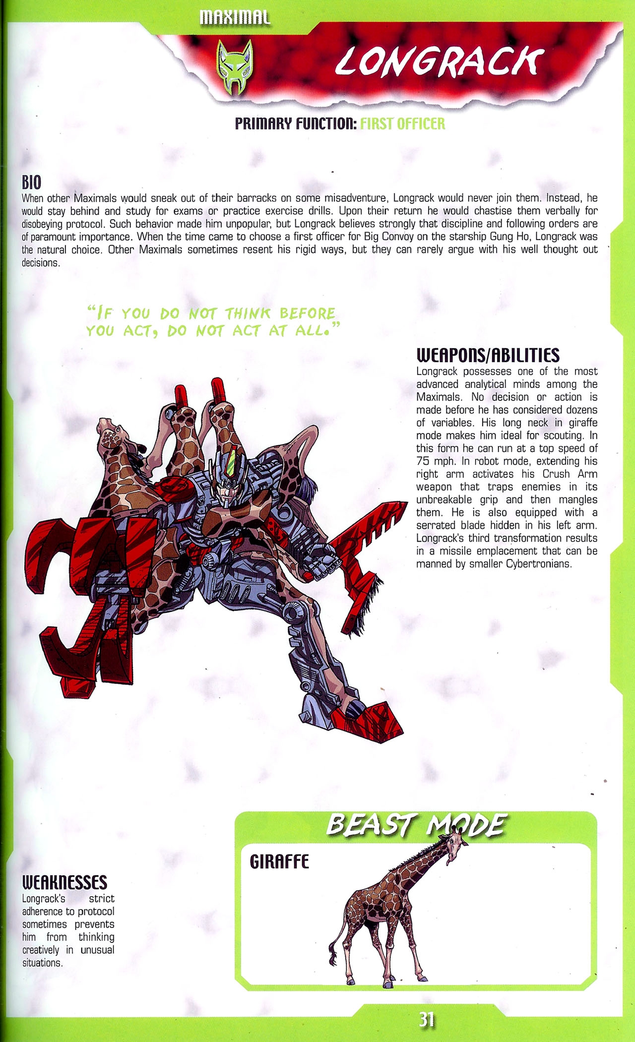 Transformers: Beast Wars Sourcebook #1-4 76