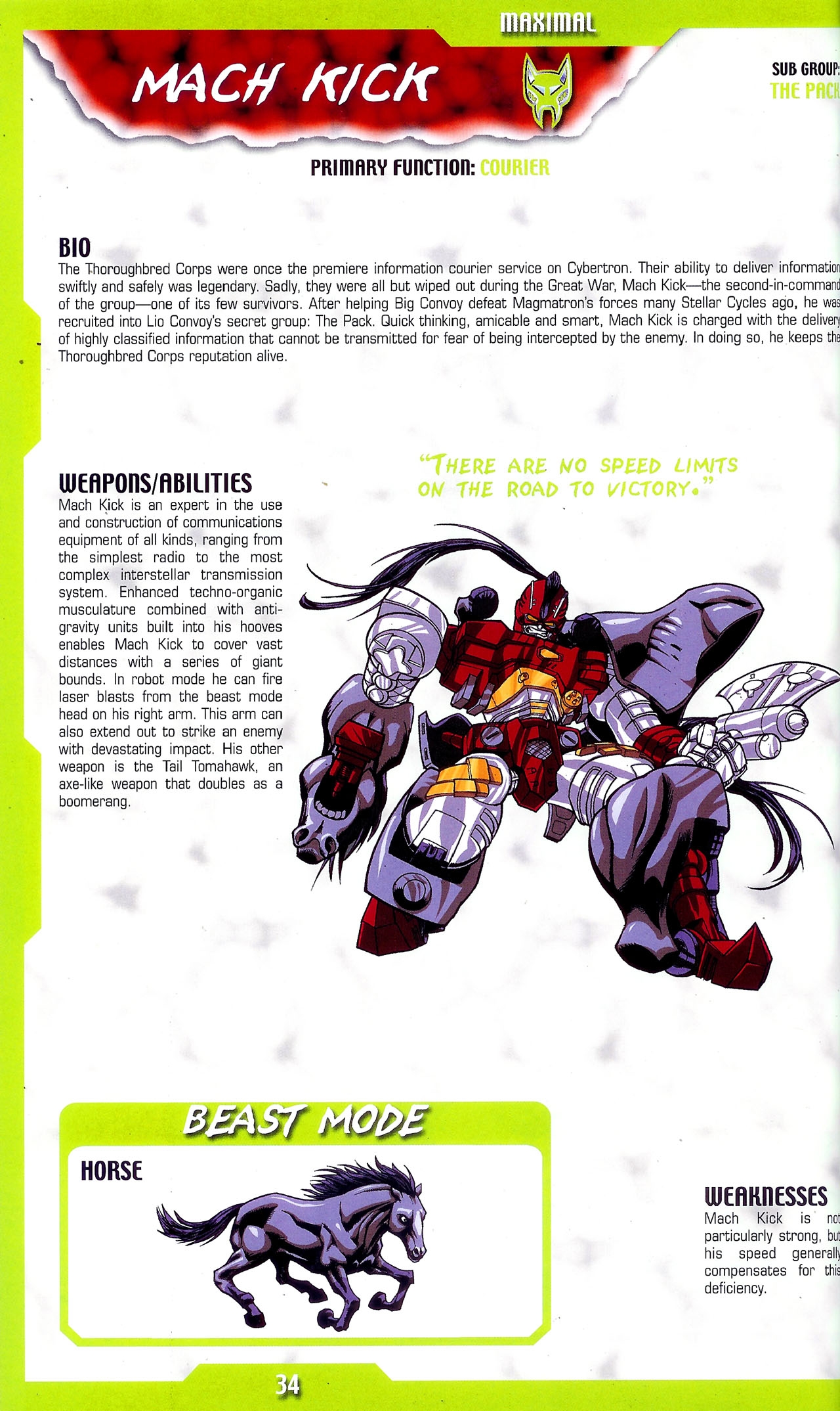 Transformers: Beast Wars Sourcebook #1-4 78