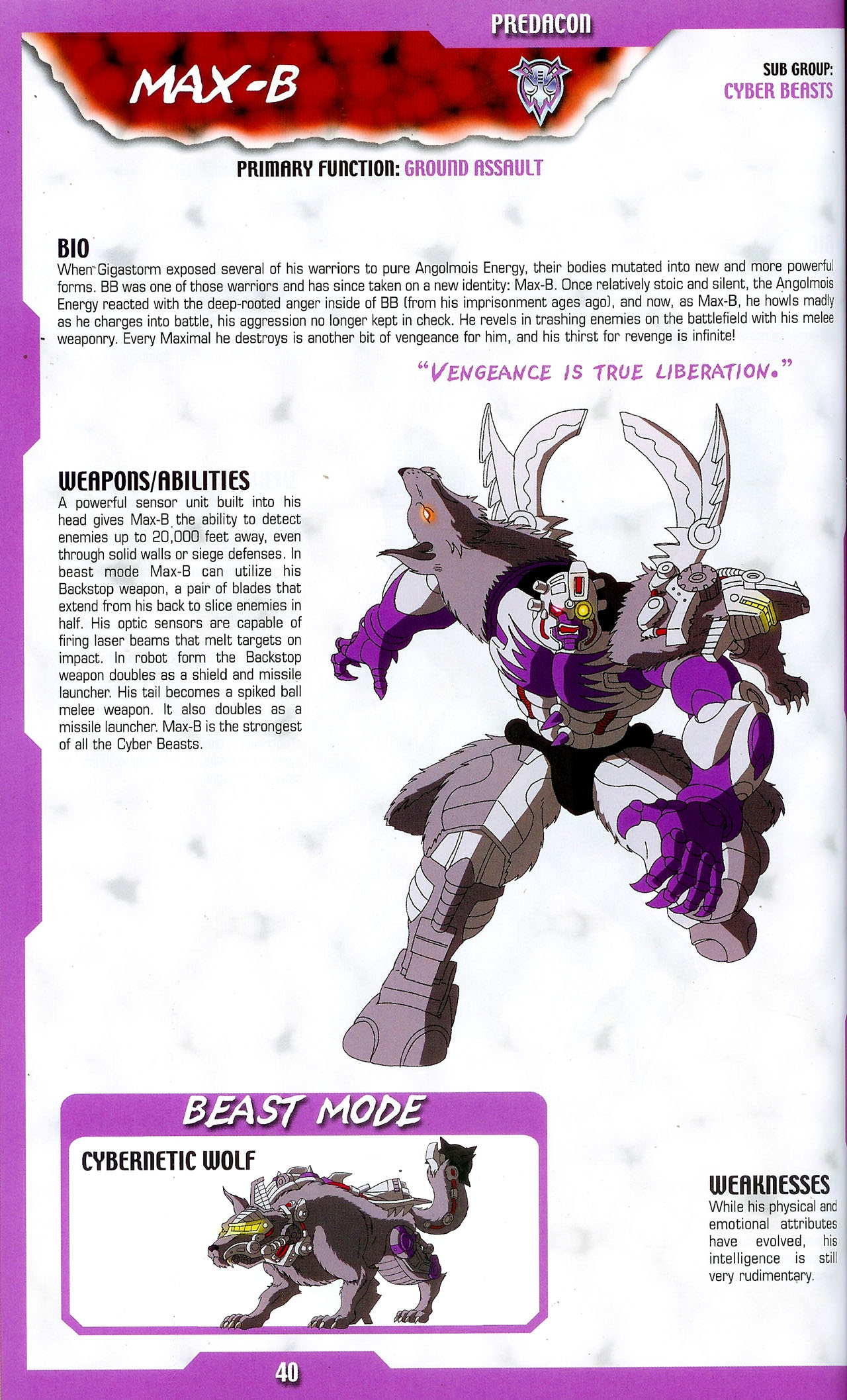 Transformers: Beast Wars Sourcebook #1-4 84