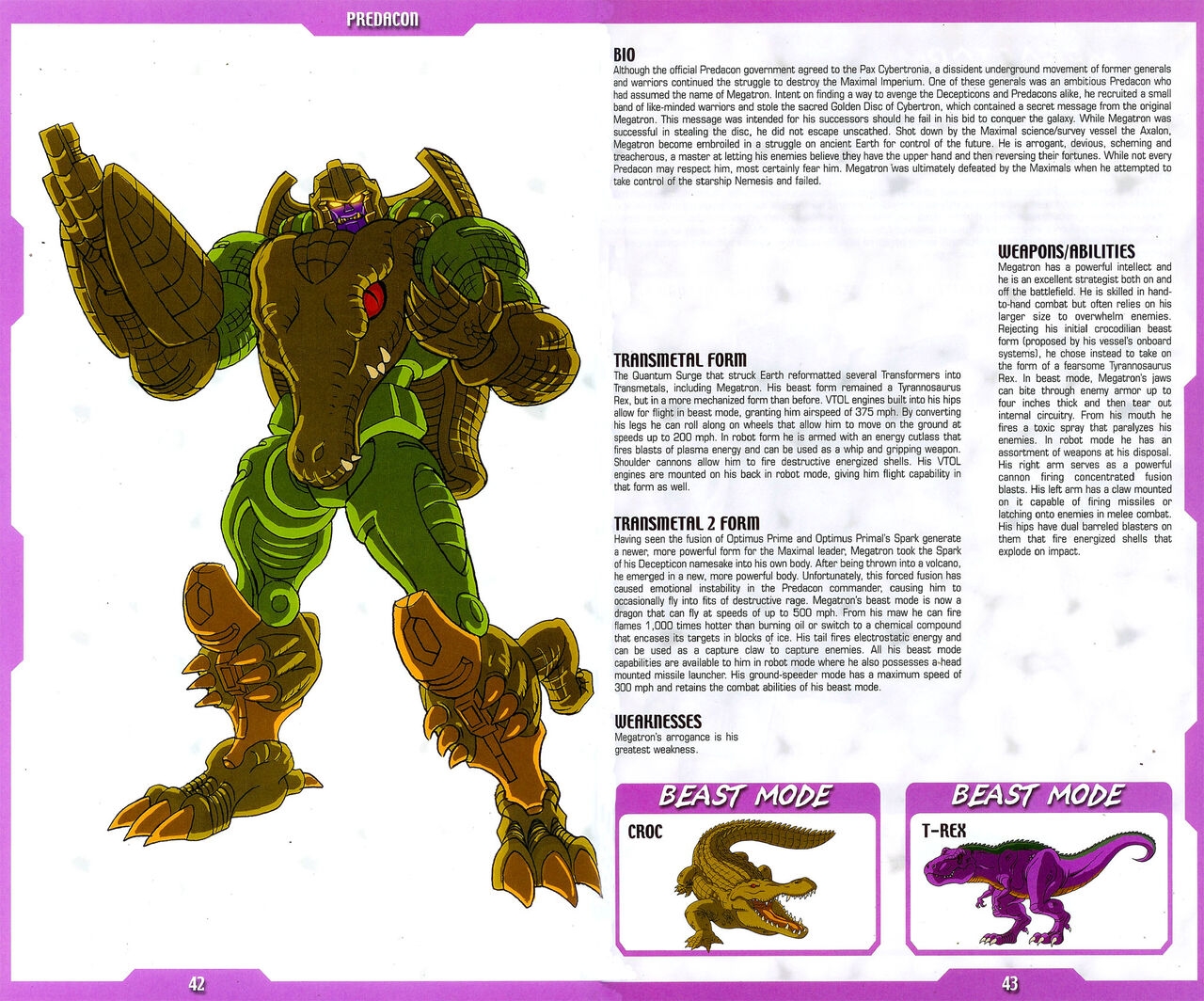 Transformers: Beast Wars Sourcebook #1-4 86