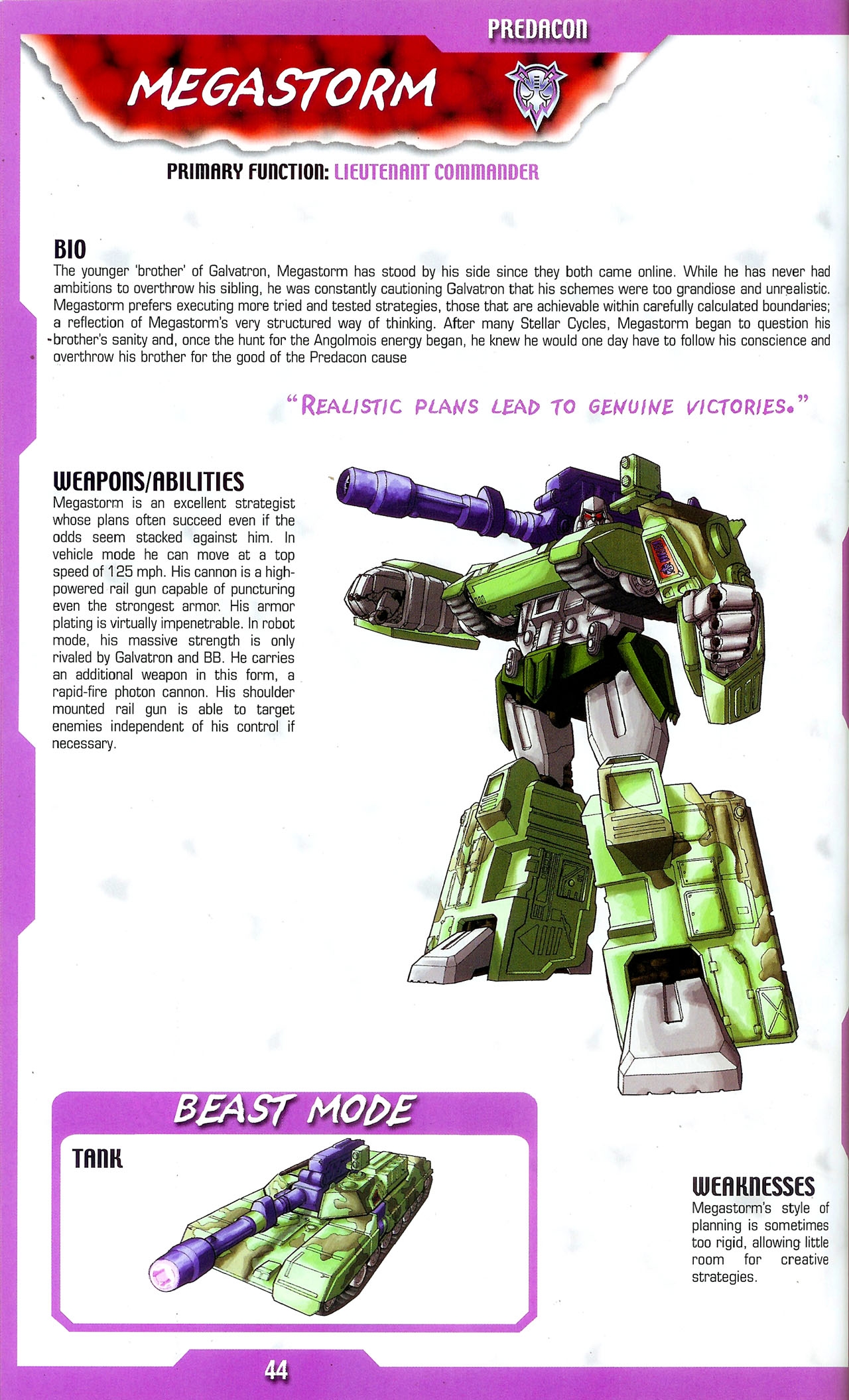 Transformers: Beast Wars Sourcebook #1-4 87