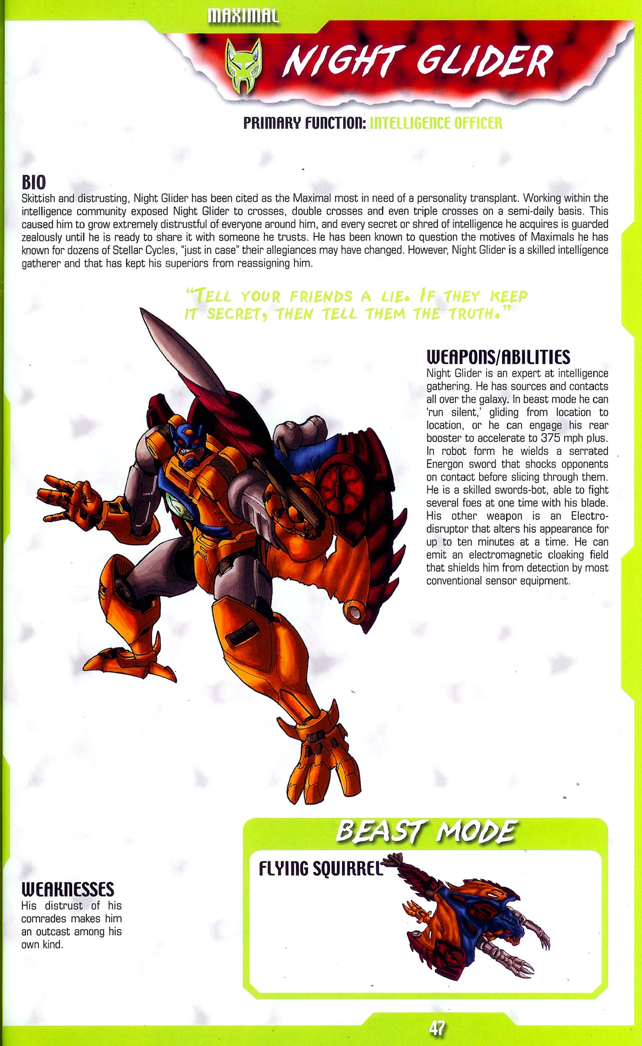 Transformers: Beast Wars Sourcebook #1-4 90