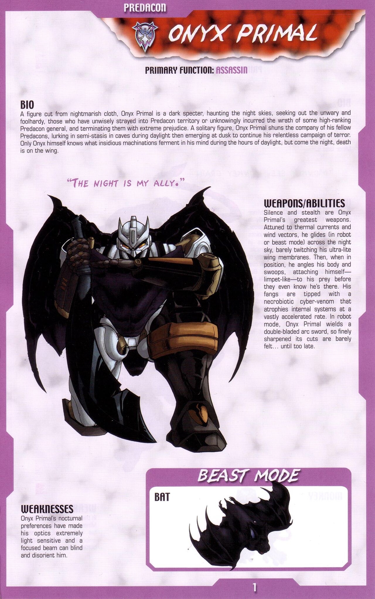 Transformers: Beast Wars Sourcebook #1-4 95