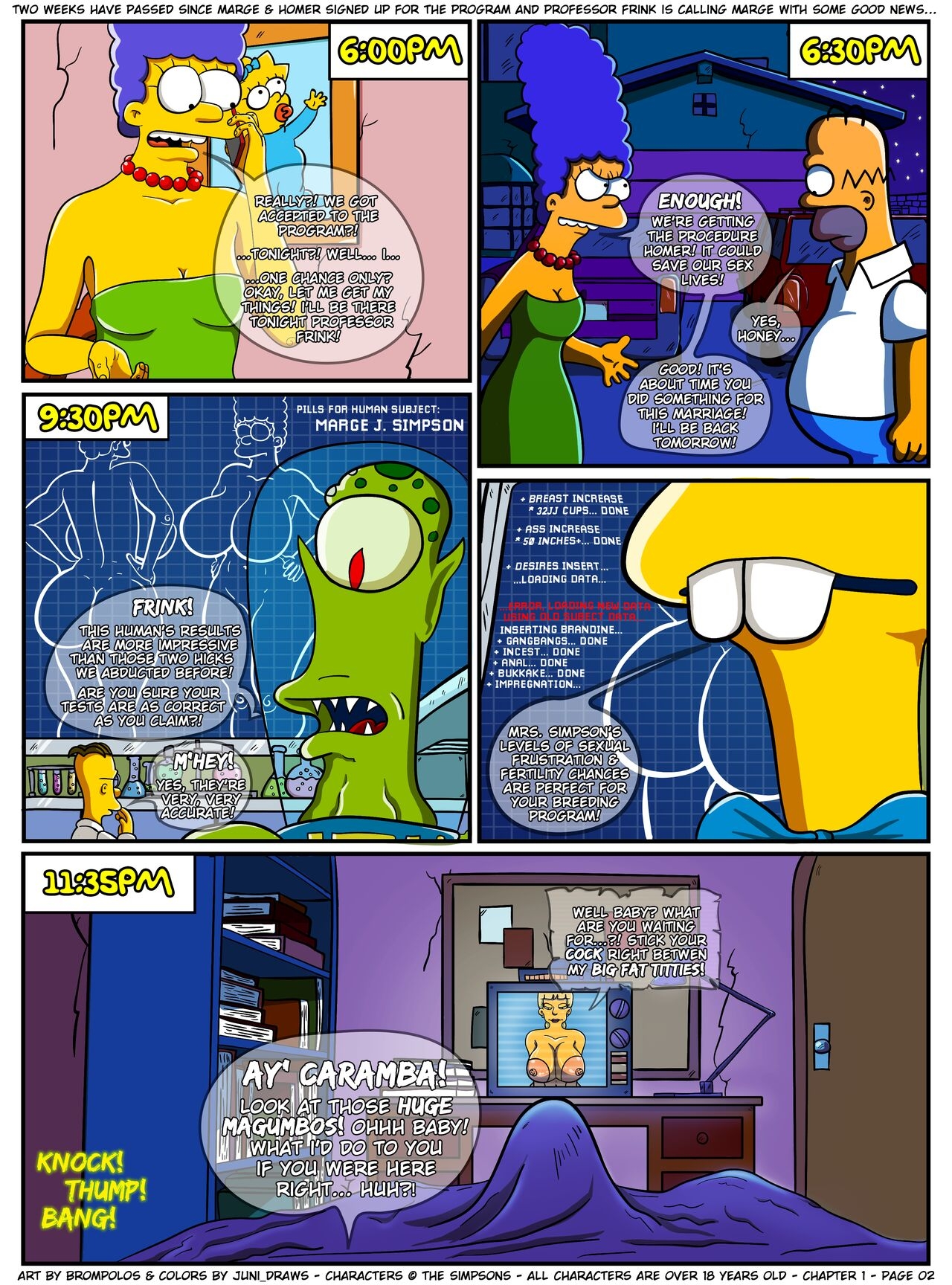 [Brompolos/Juni_Draws] The Sexensteins (Simpsons) [Ongoing] 2