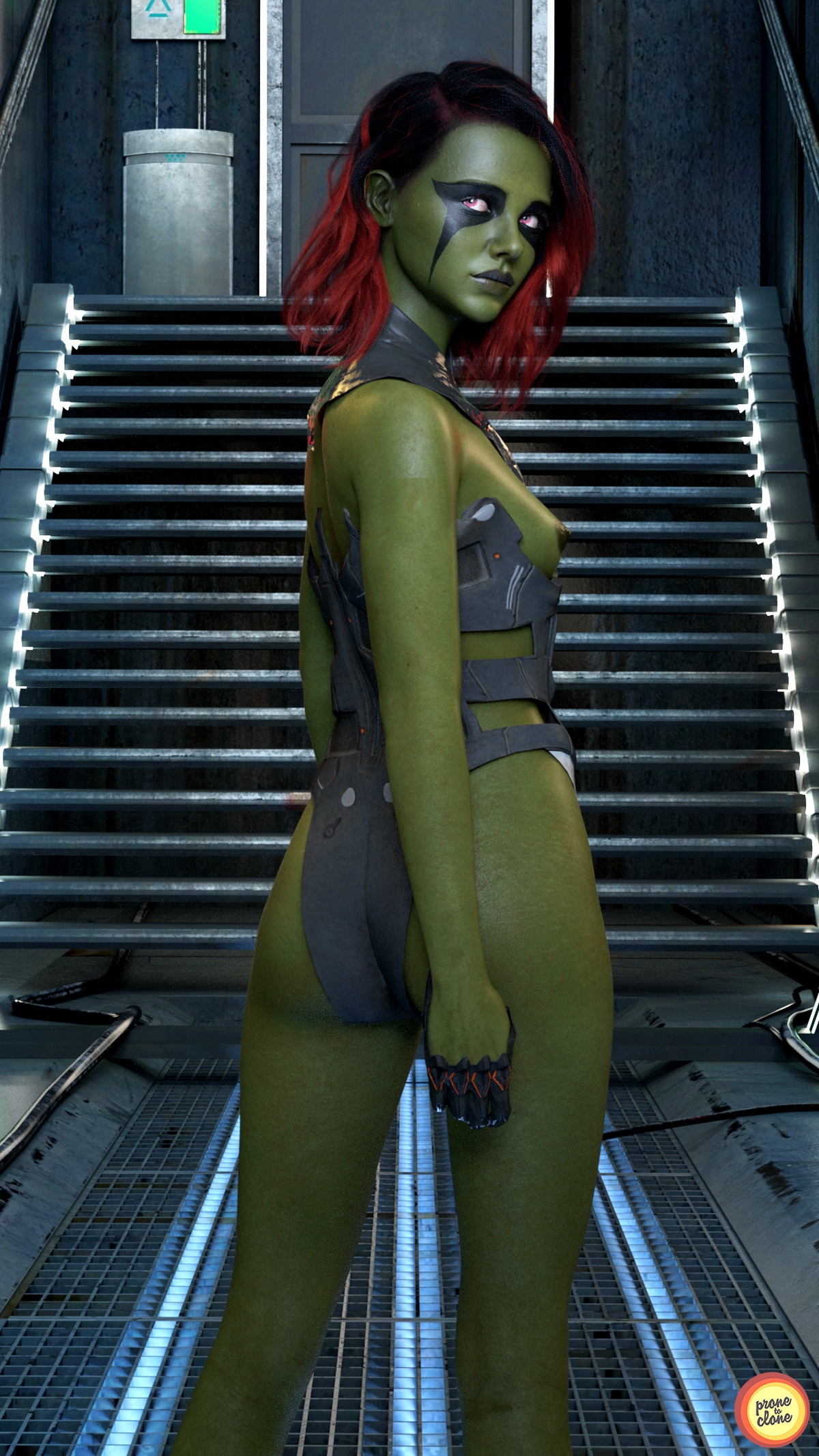 ProneToClone - Chloe Mortez cosplay Gamora (Textless) 11