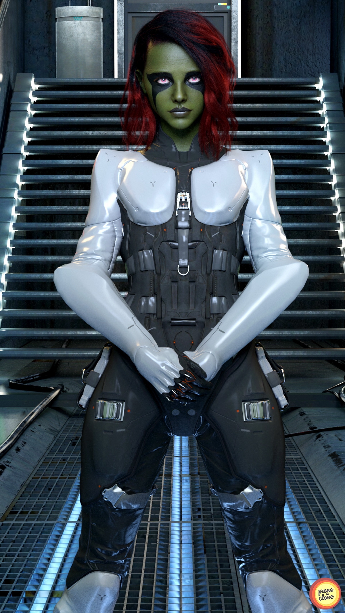 ProneToClone - Chloe Mortez cosplay Gamora (Textless) 1