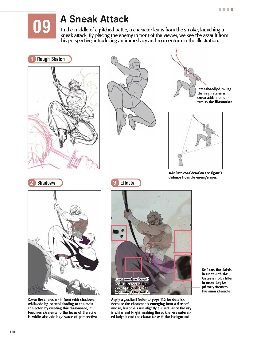 The Complete Guide to Drawing Dynamic Manga Sword Fighters: (An Action-Packed Guide with Over 600 illustrations) 159