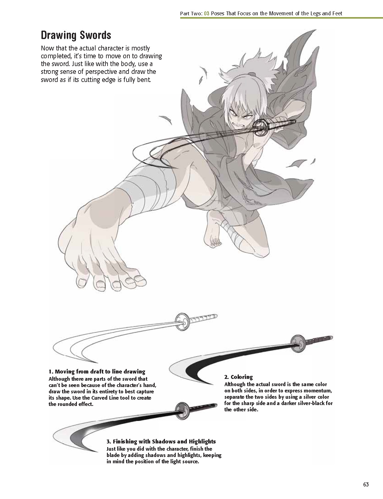The Complete Guide to Drawing Dynamic Manga Sword Fighters: (An Action-Packed Guide with Over 600 illustrations) 64