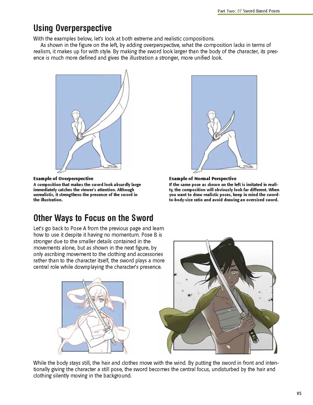 The Complete Guide to Drawing Dynamic Manga Sword Fighters: (An Action-Packed Guide with Over 600 illustrations) 86
