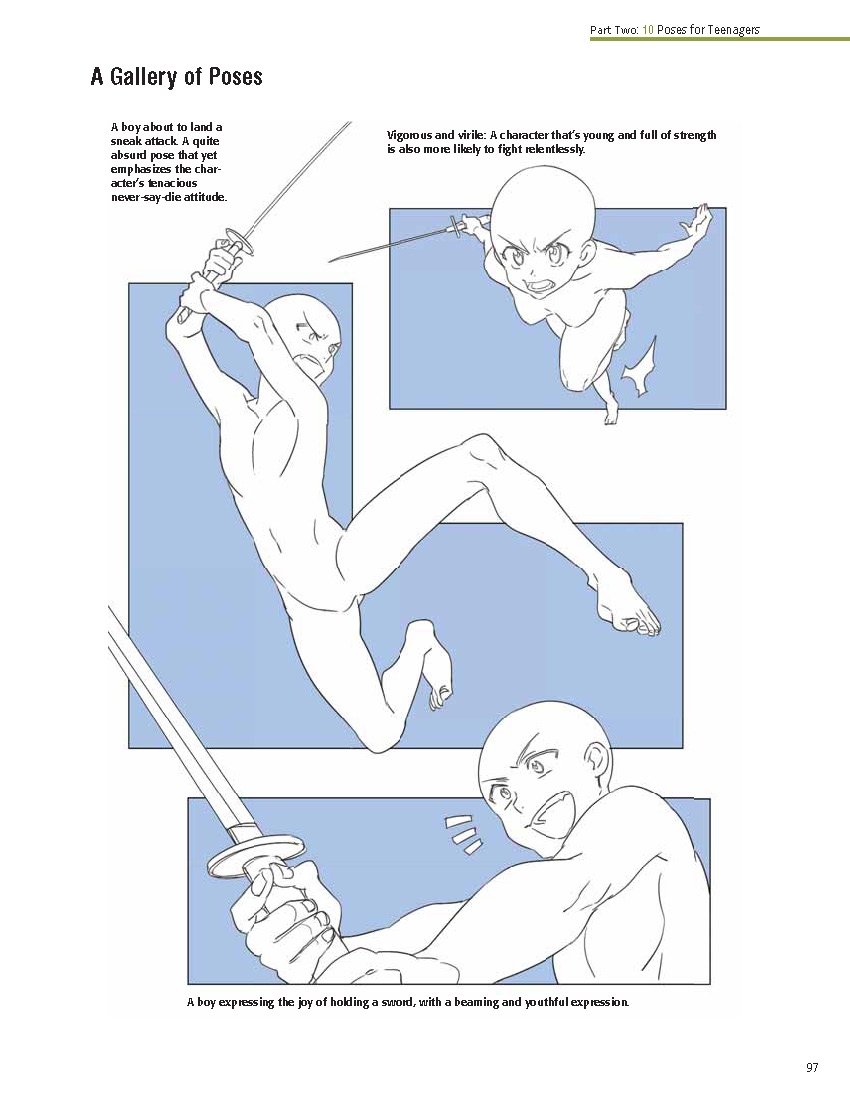 The Complete Guide to Drawing Dynamic Manga Sword Fighters: (An Action-Packed Guide with Over 600 illustrations) 98
