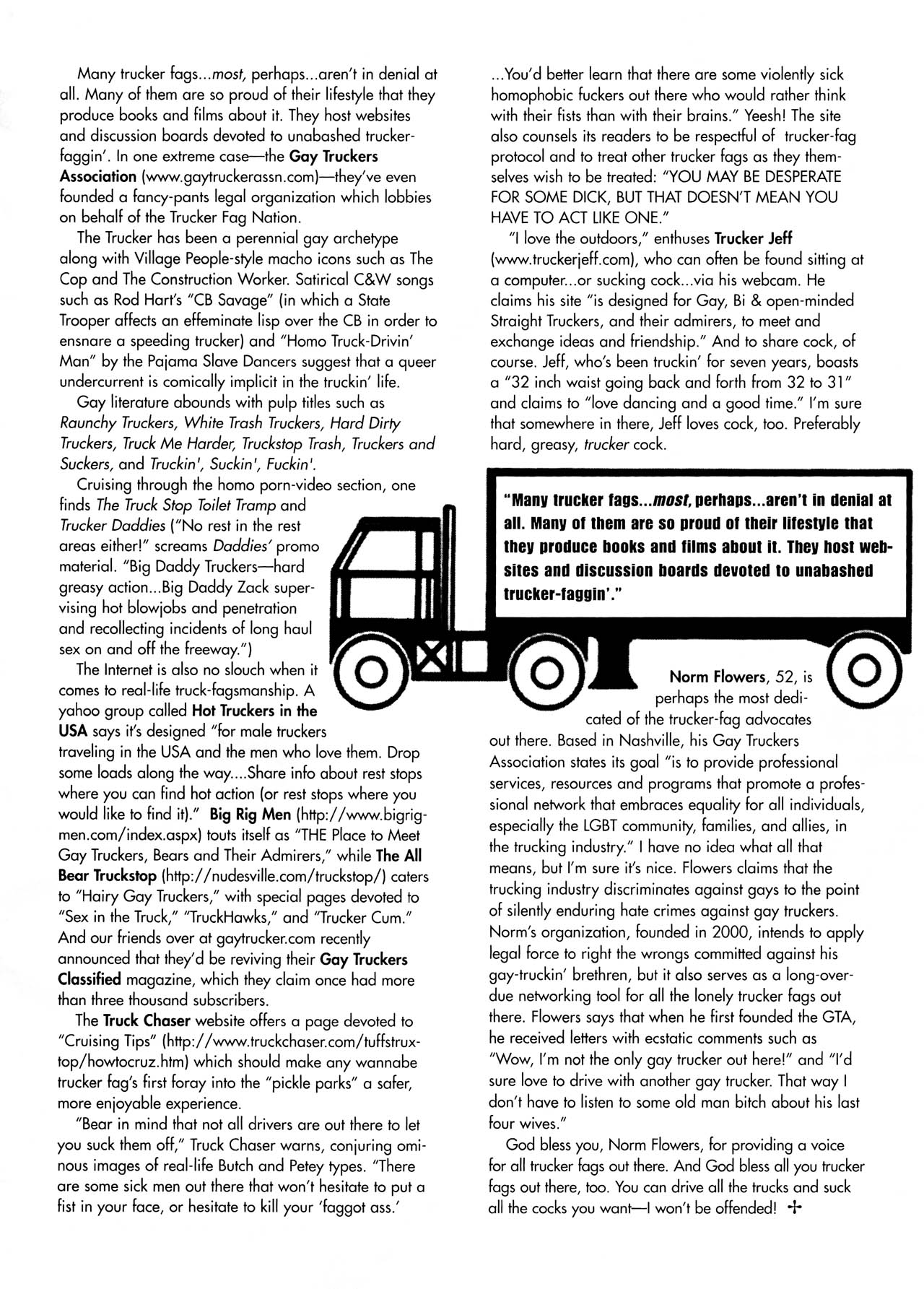 [Jim Blanchard] Trucker Fags in Denial 31