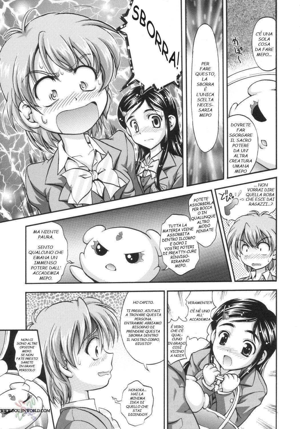 (C66) [Kuroyuki (Kakyouin Chiroru)] Milk Hunters 1 (Futari wa Precure) [Italian] 6