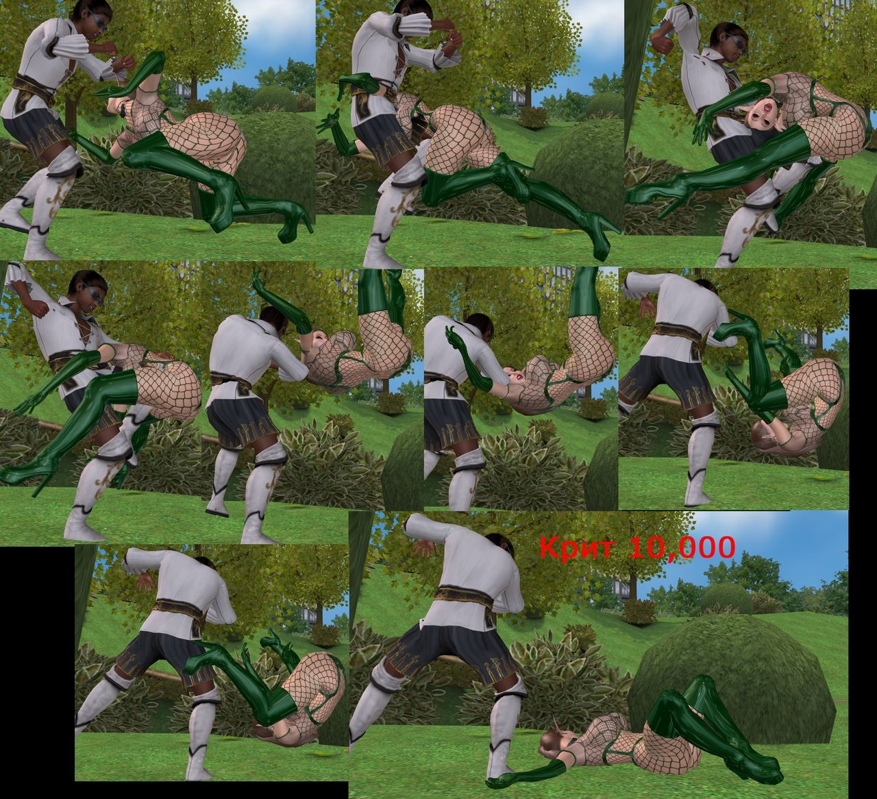 3d Lineage 2 comic comix battle in the woods 30