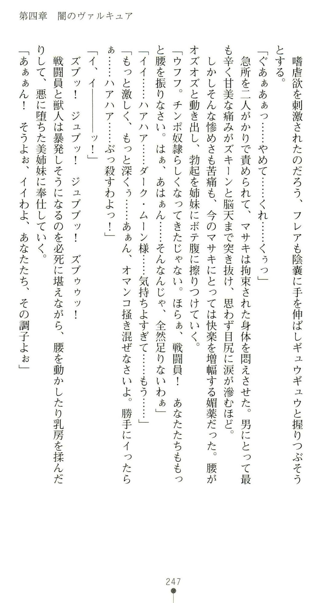 (Kannou Shousetsu) [Chikuma Juukou & Kamei & Shimachiyo] Seisenki Valkyrie Sisters ~Yami ni Ochita Idol~ (2D Dream Novels 324) 250