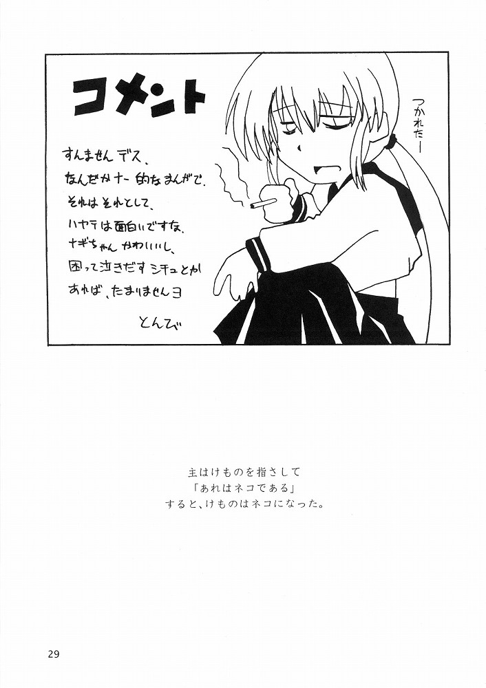 (ComiComi11) [Sukoburumer's (elf.k, Lei, Tonbi)] Hayate ni Yoru Fukuinsho (Hayate no Gotoku!) 27