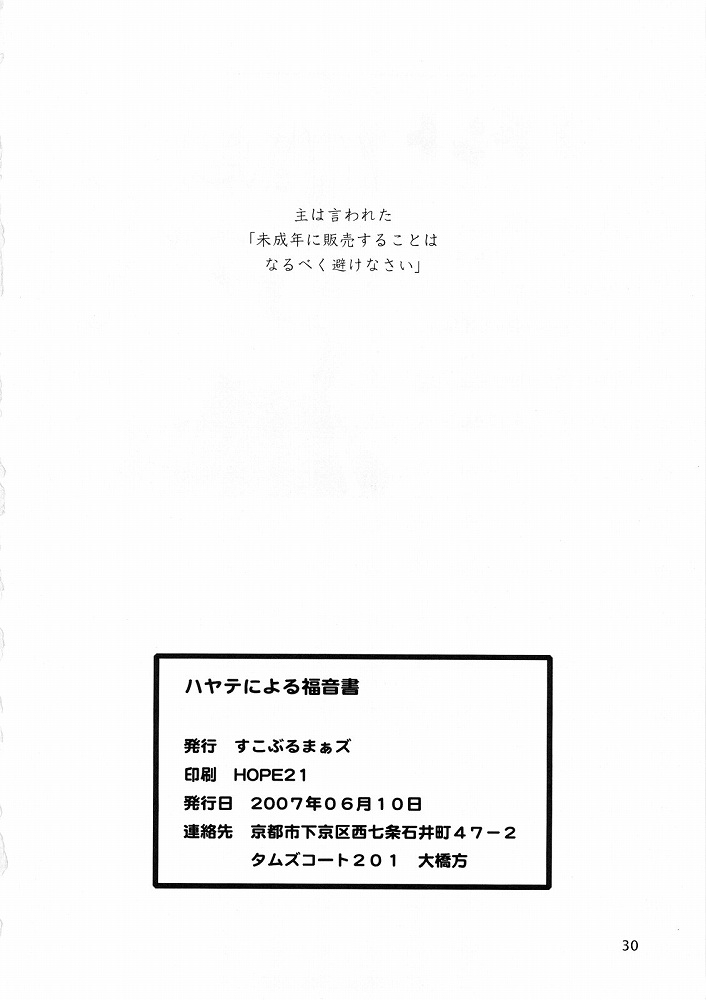 (ComiComi11) [Sukoburumer's (elf.k, Lei, Tonbi)] Hayate ni Yoru Fukuinsho (Hayate no Gotoku!) 28