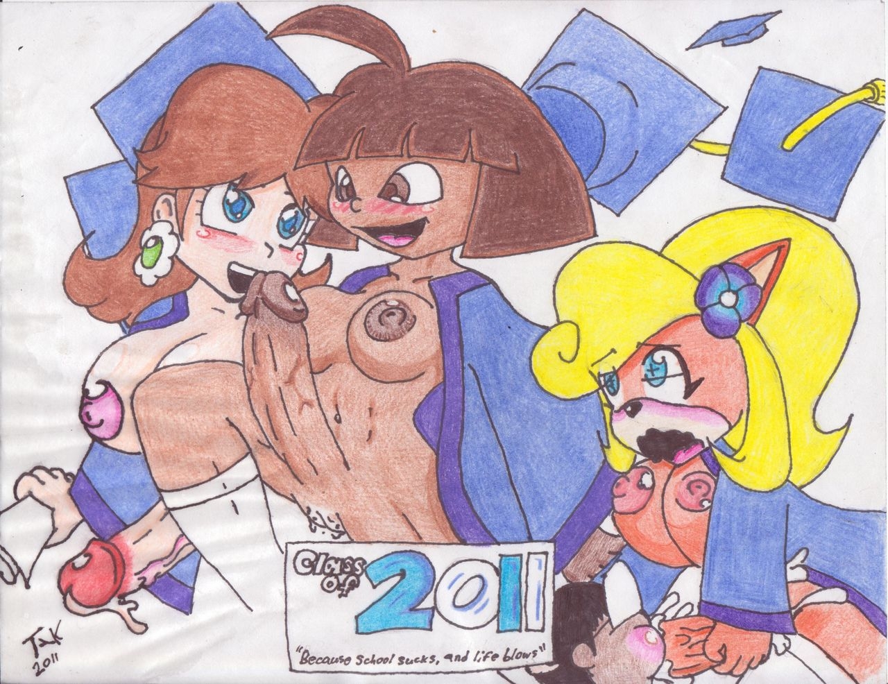 Super Mario Bros. Girls Futanari (Princess Peach, Princess Rosalina, Princess Daisy, Vivian) 107