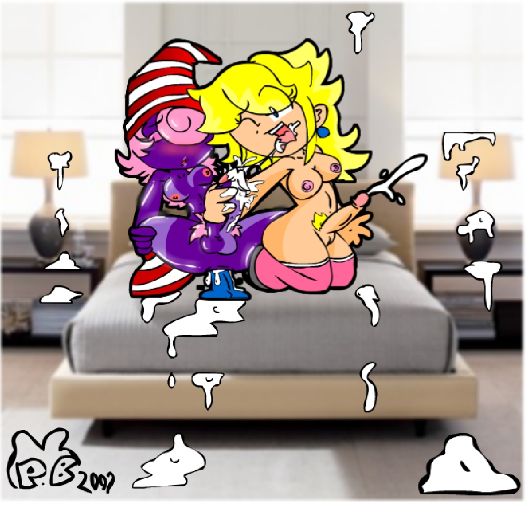 Super Mario Bros. Girls Futanari (Princess Peach, Princess Rosalina, Princess Daisy, Vivian) 128