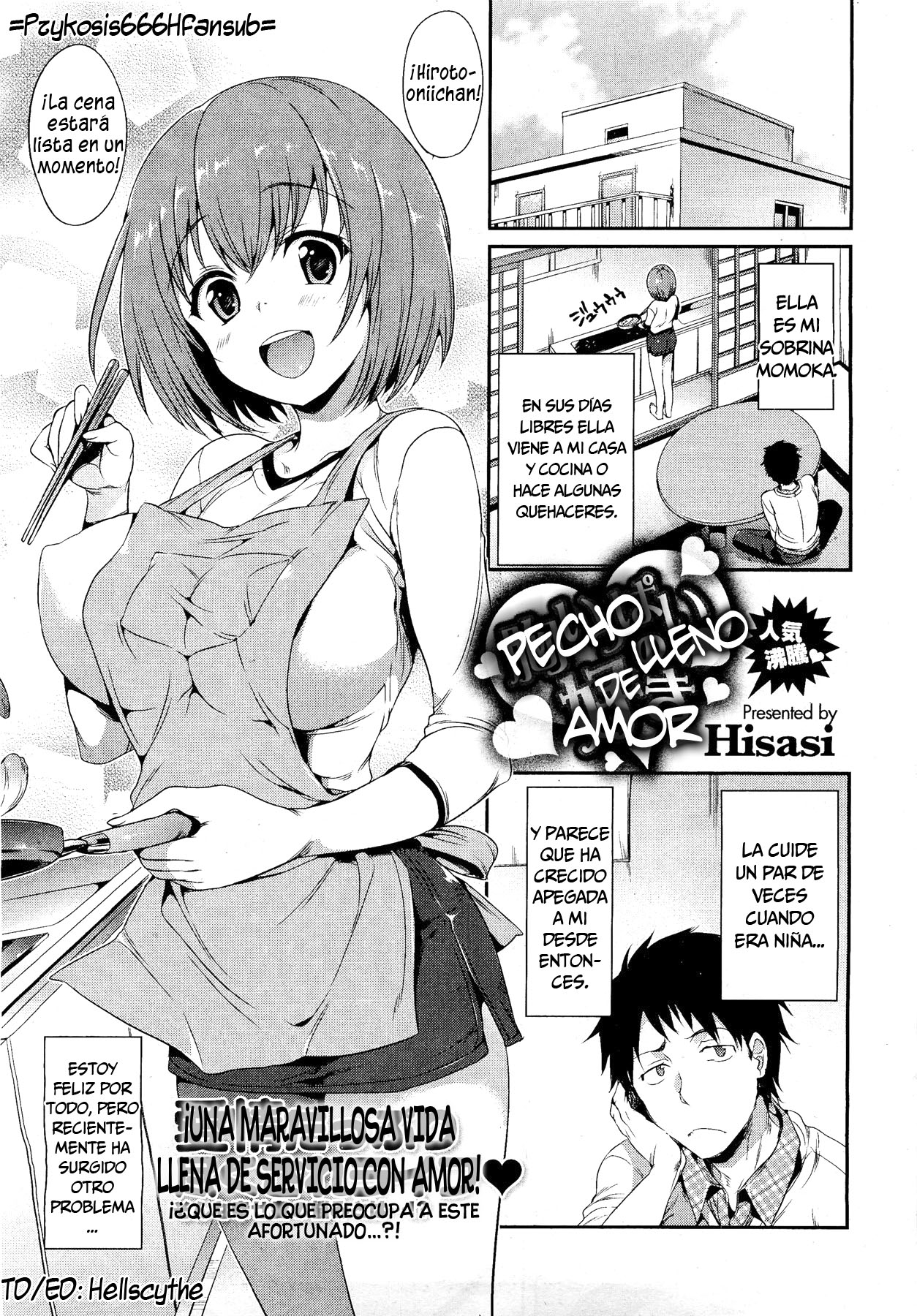 [Hisasi] Mune Ippai no Suki | Pecho lleno de amor (COMIC HOTMilK 2012-03) [Spanish] =P666HF= 0