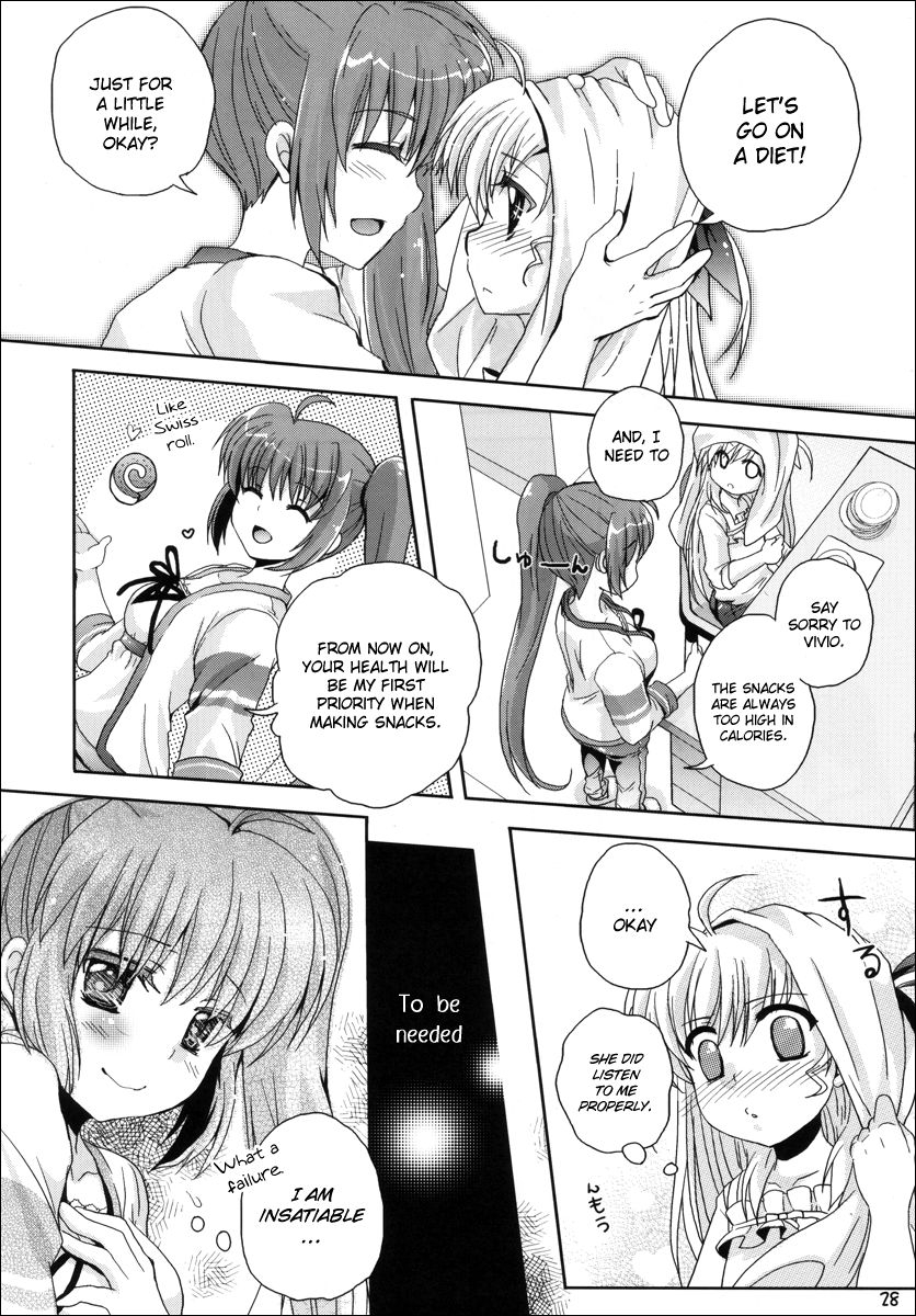 (C79) [Mekimeki Oukoku (Tsunpun, Keishou)] Mahou Shoujo no Sweet Love Panic (Mahou Shoujo Lyrical Nanoha) [English] {NanoFate} 26