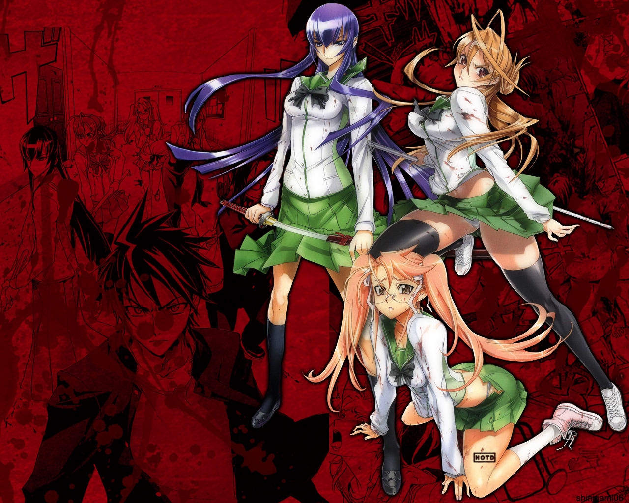 H.O.T.D. & Deadman Wonderland Wallpaper 74