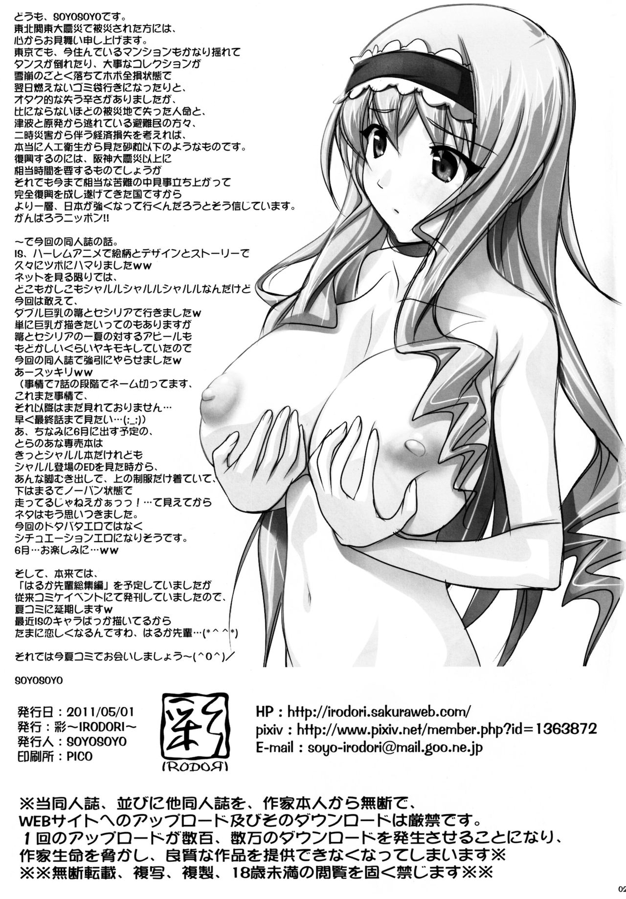 (COMIC1☆5) [IRODORI (SOYOSOYO)] H'I,S (Infinite Stratos) 24