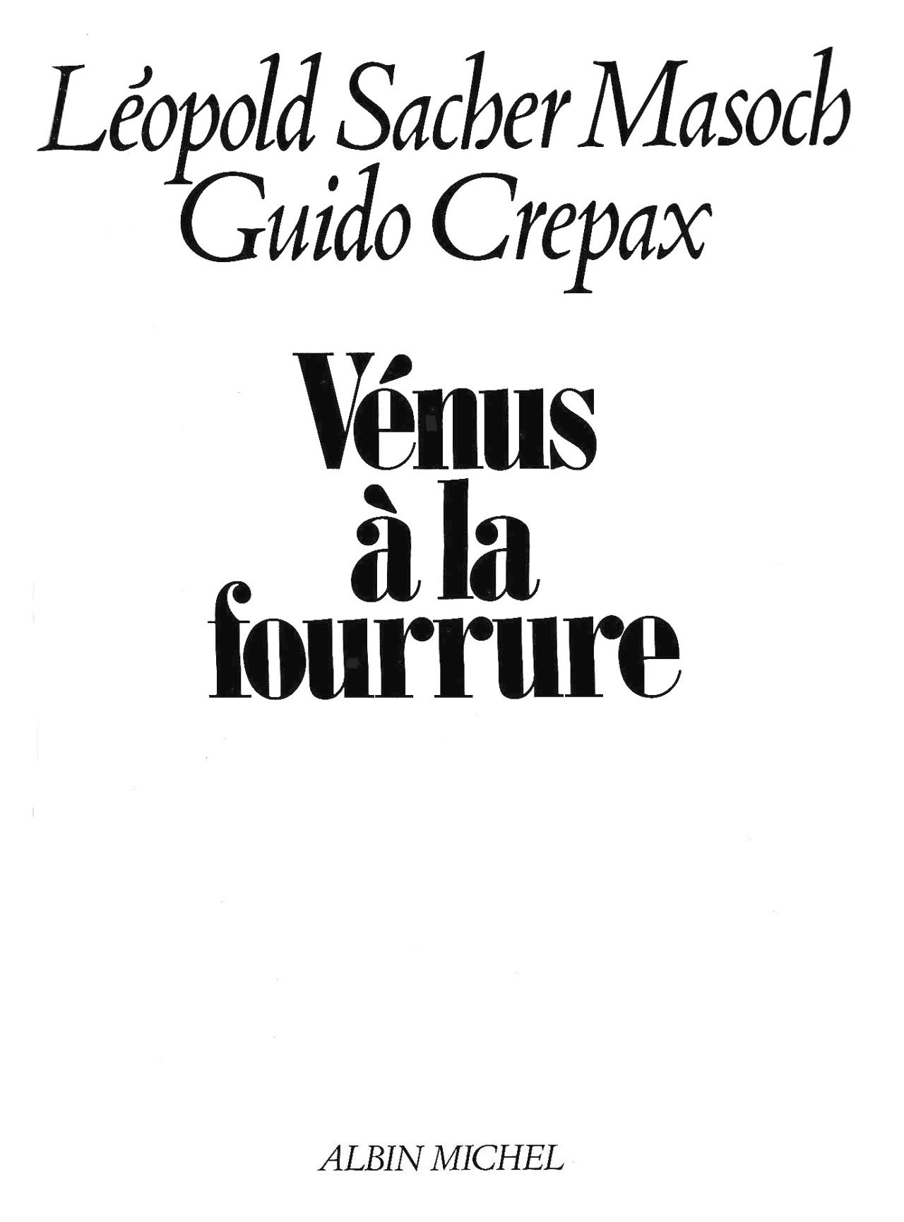 Vénus à la Fourrure [french] 3