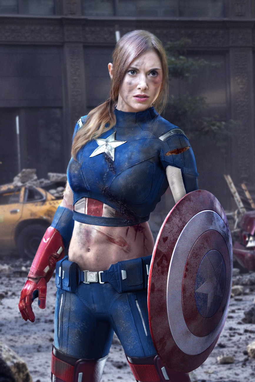 Captain America : female version (cosplay) 0