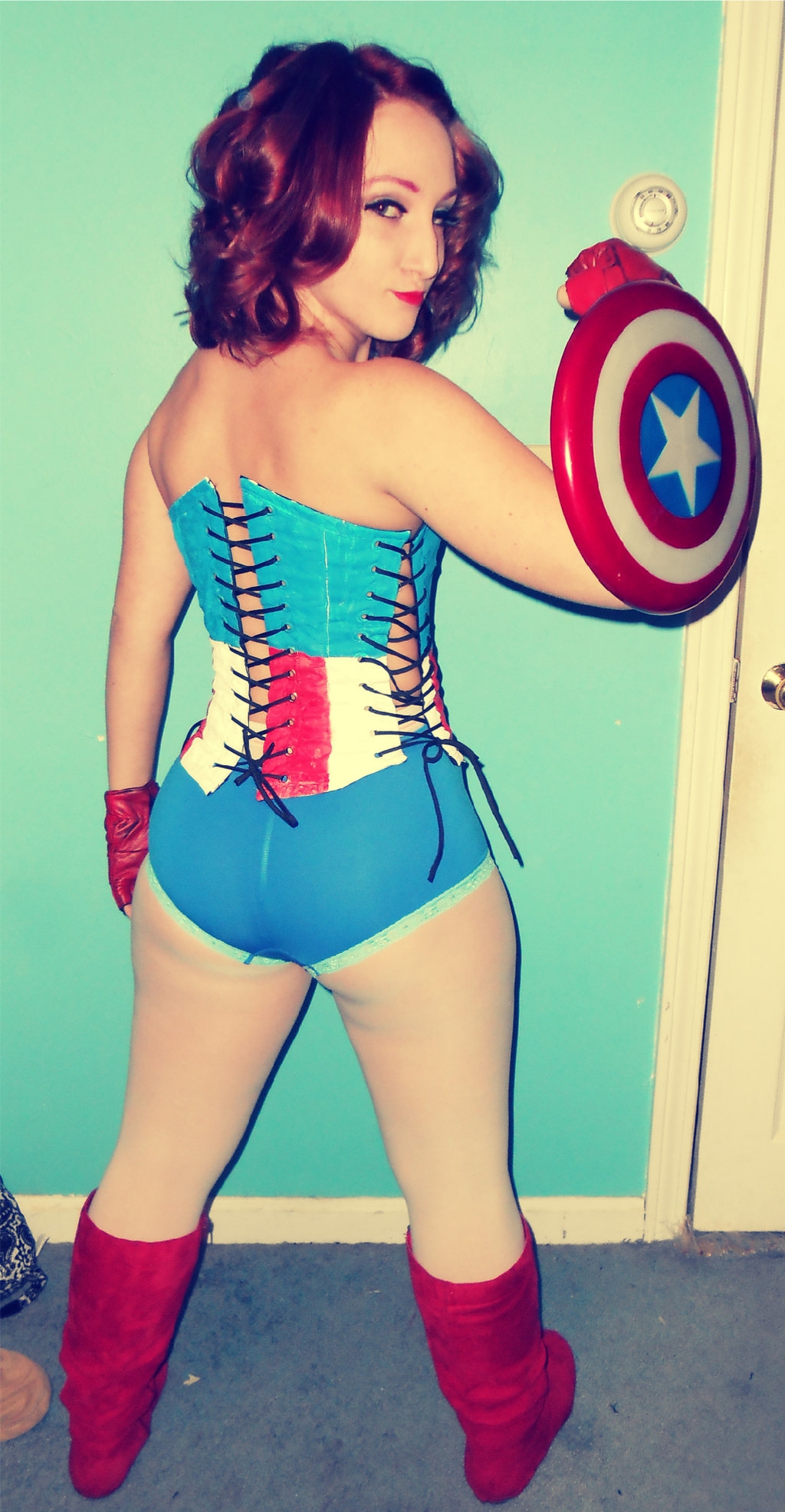 Captain America : female version (cosplay) 38
