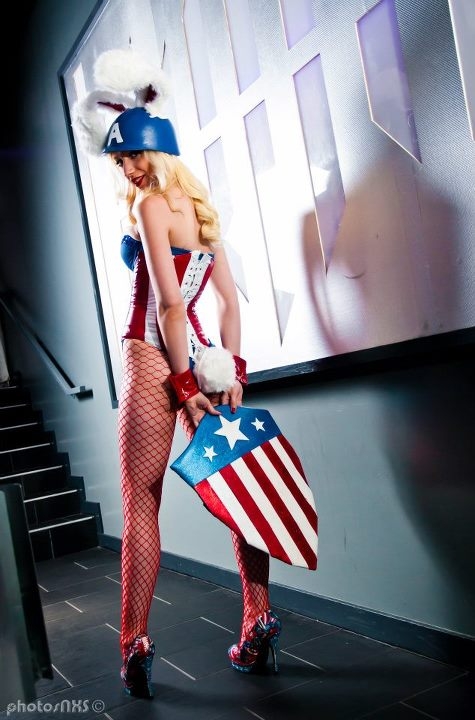 Captain America : female version (cosplay) 49