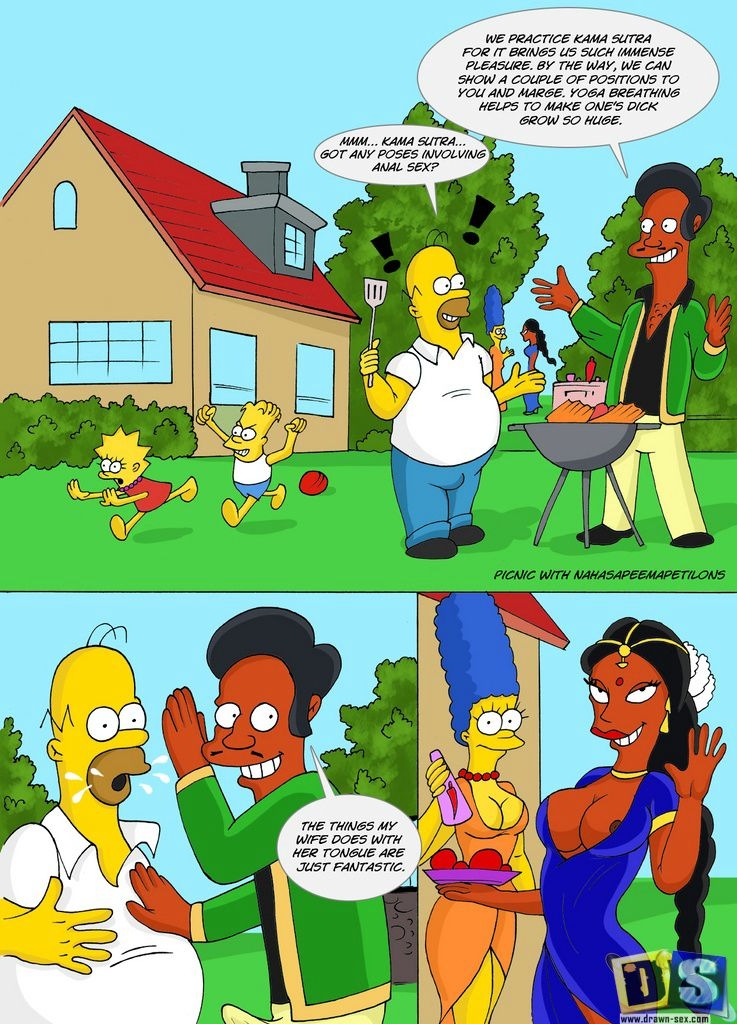 [Drawn-Sex] Picnic with Nahasapeemapetilons (The Simpsons) 0