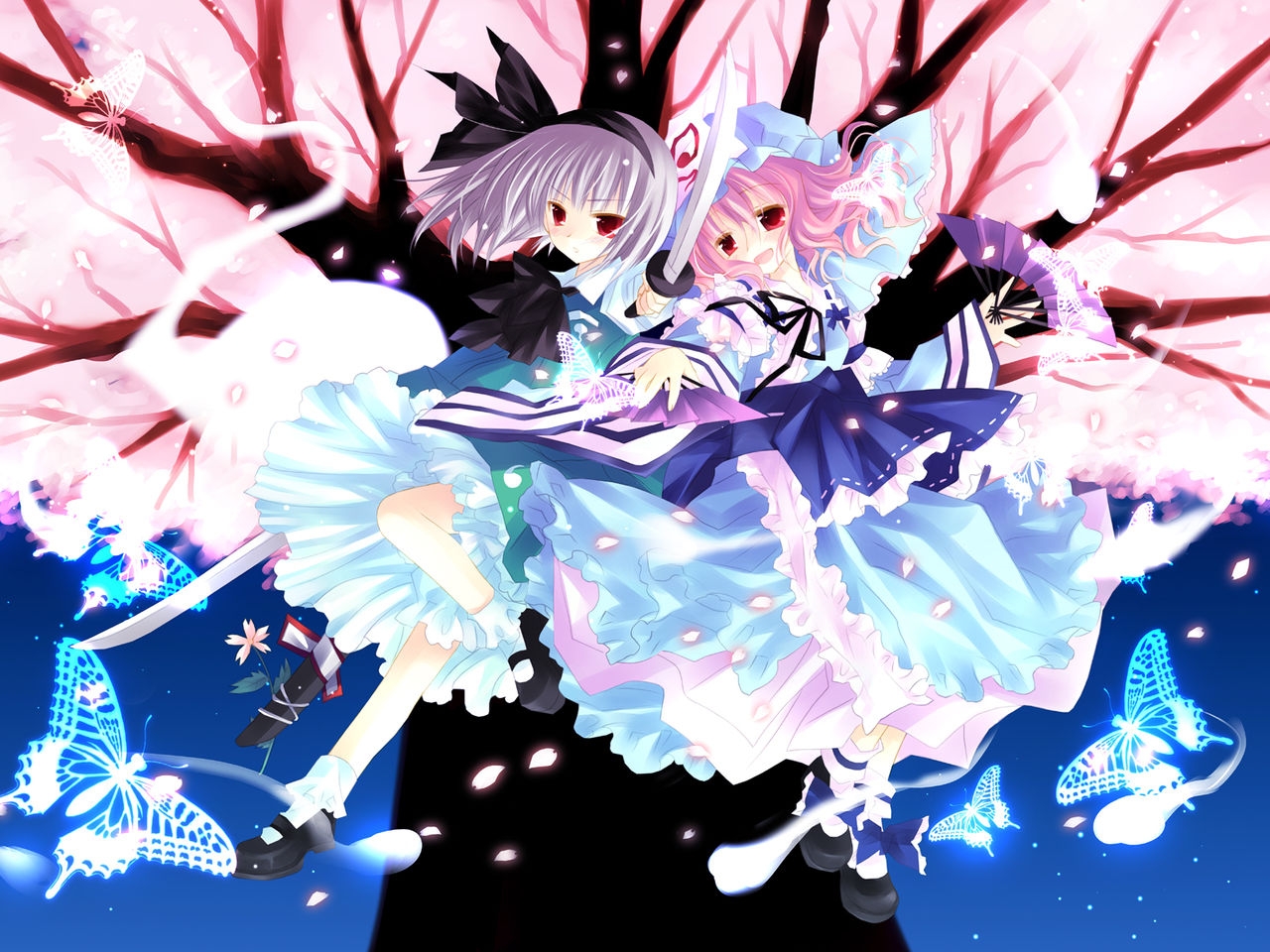 Yuyuko & Youmu Wallpaper Collection 15