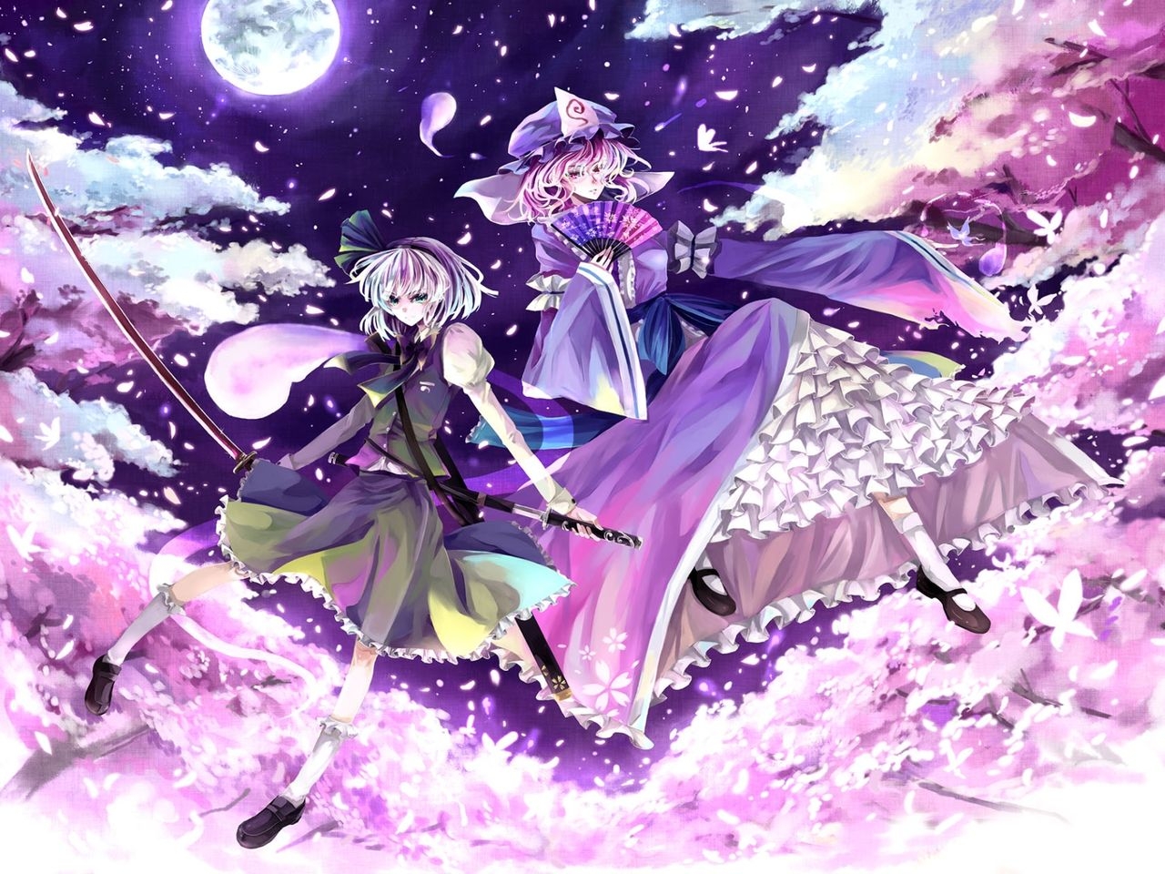 Yuyuko & Youmu Wallpaper Collection 22