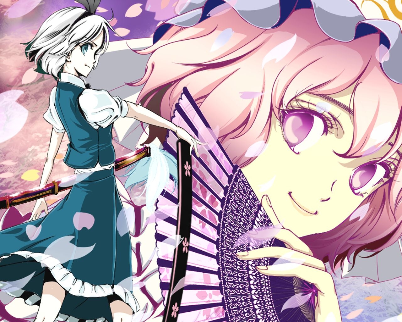 Yuyuko & Youmu Wallpaper Collection 44