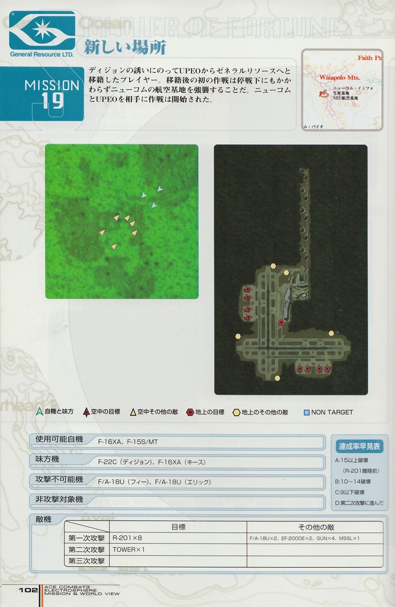 ACE Combat 3: Electrosphere - Mission & World View Guide Book 101