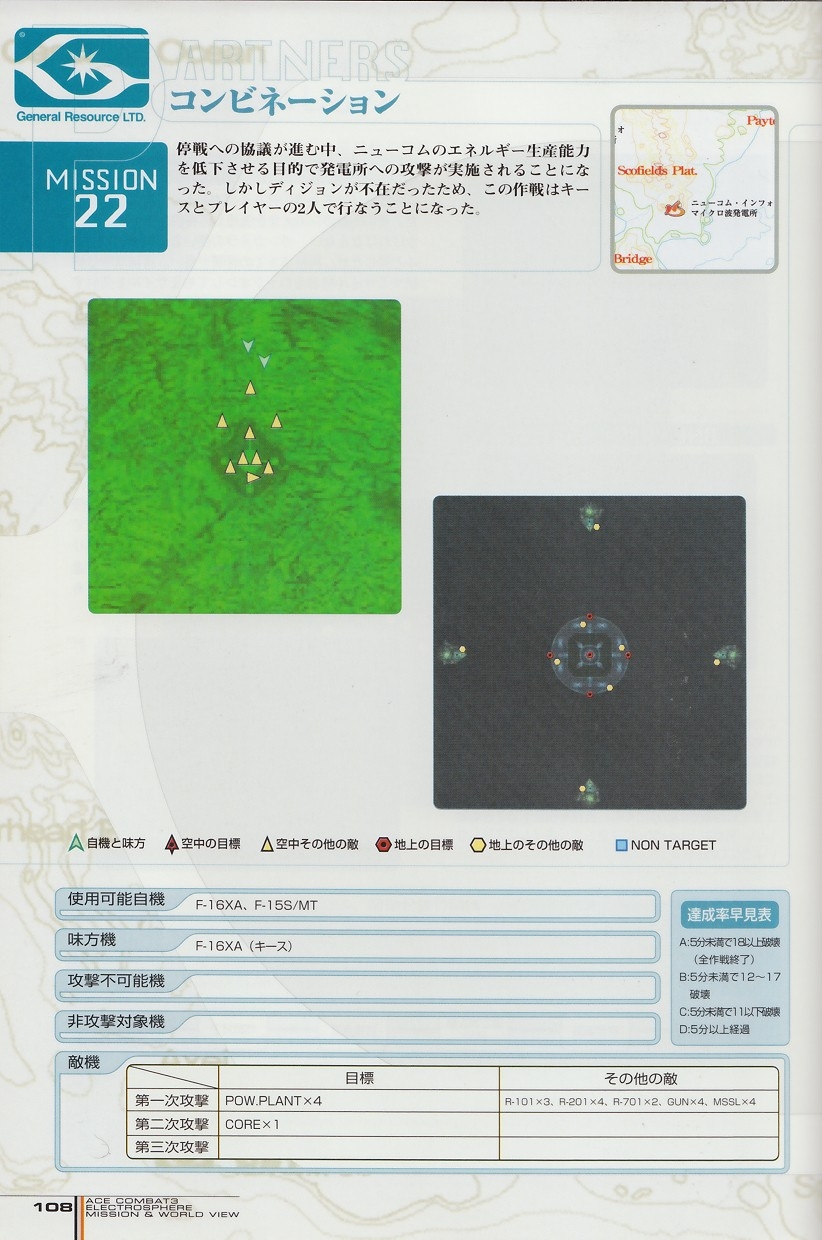 ACE Combat 3: Electrosphere - Mission & World View Guide Book 107