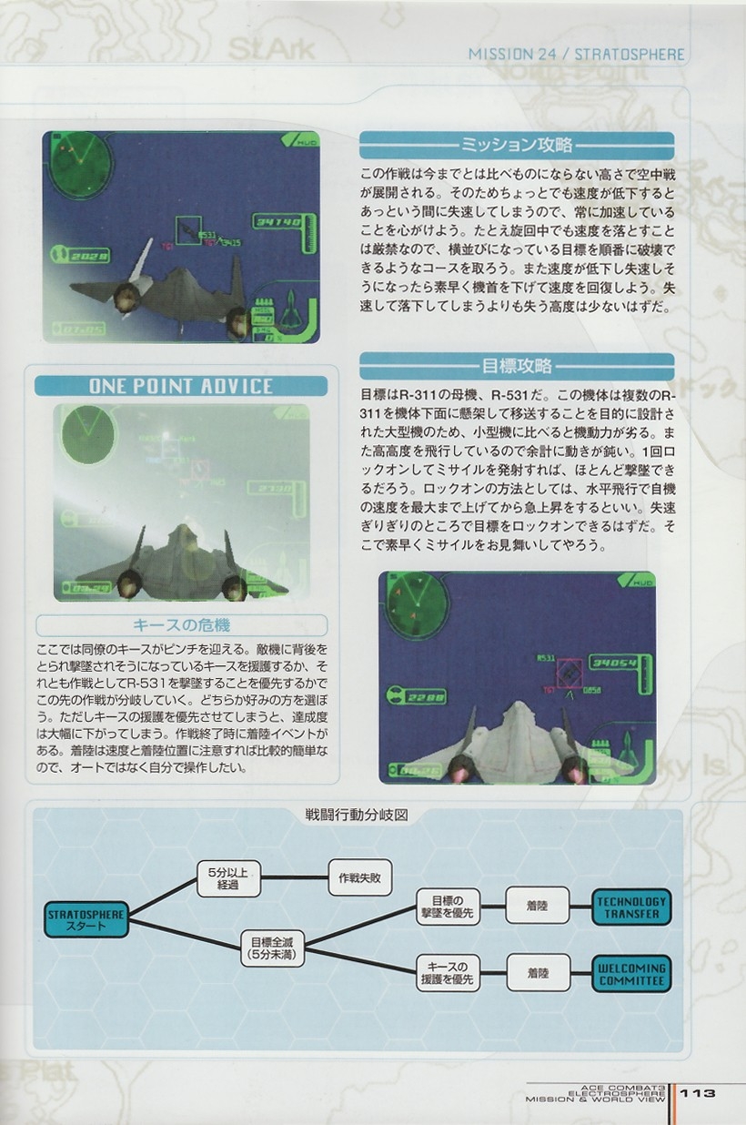 ACE Combat 3: Electrosphere - Mission & World View Guide Book 112