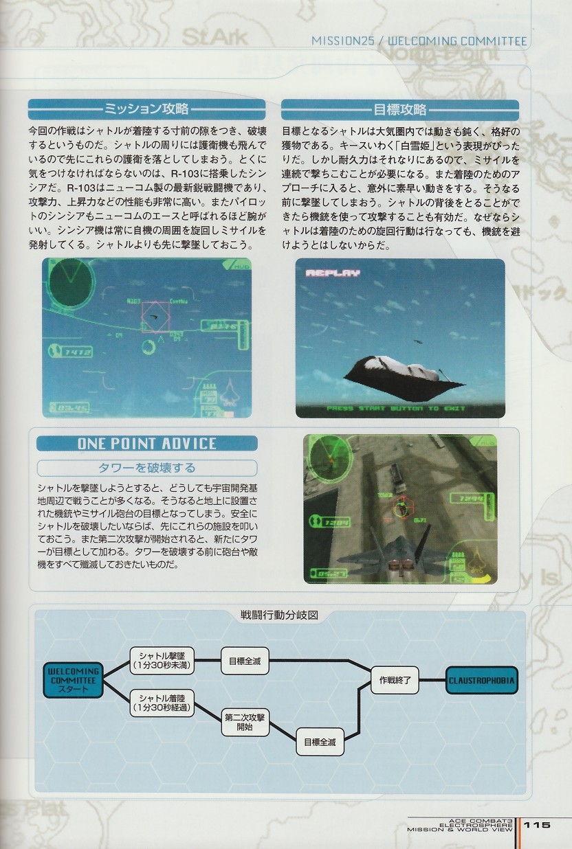 ACE Combat 3: Electrosphere - Mission & World View Guide Book 114