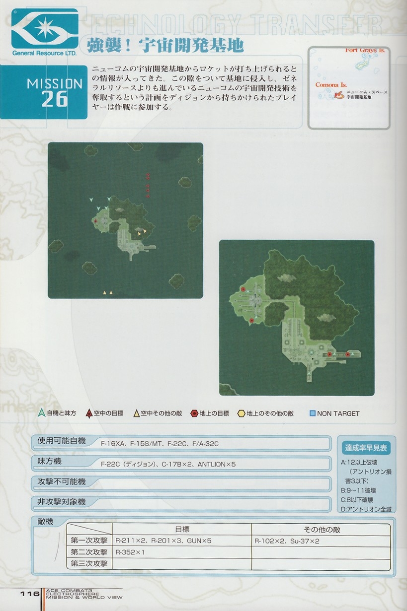 ACE Combat 3: Electrosphere - Mission & World View Guide Book 115