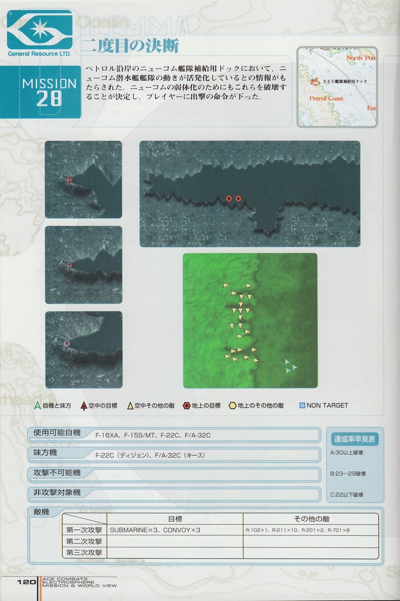 ACE Combat 3: Electrosphere - Mission & World View Guide Book 119