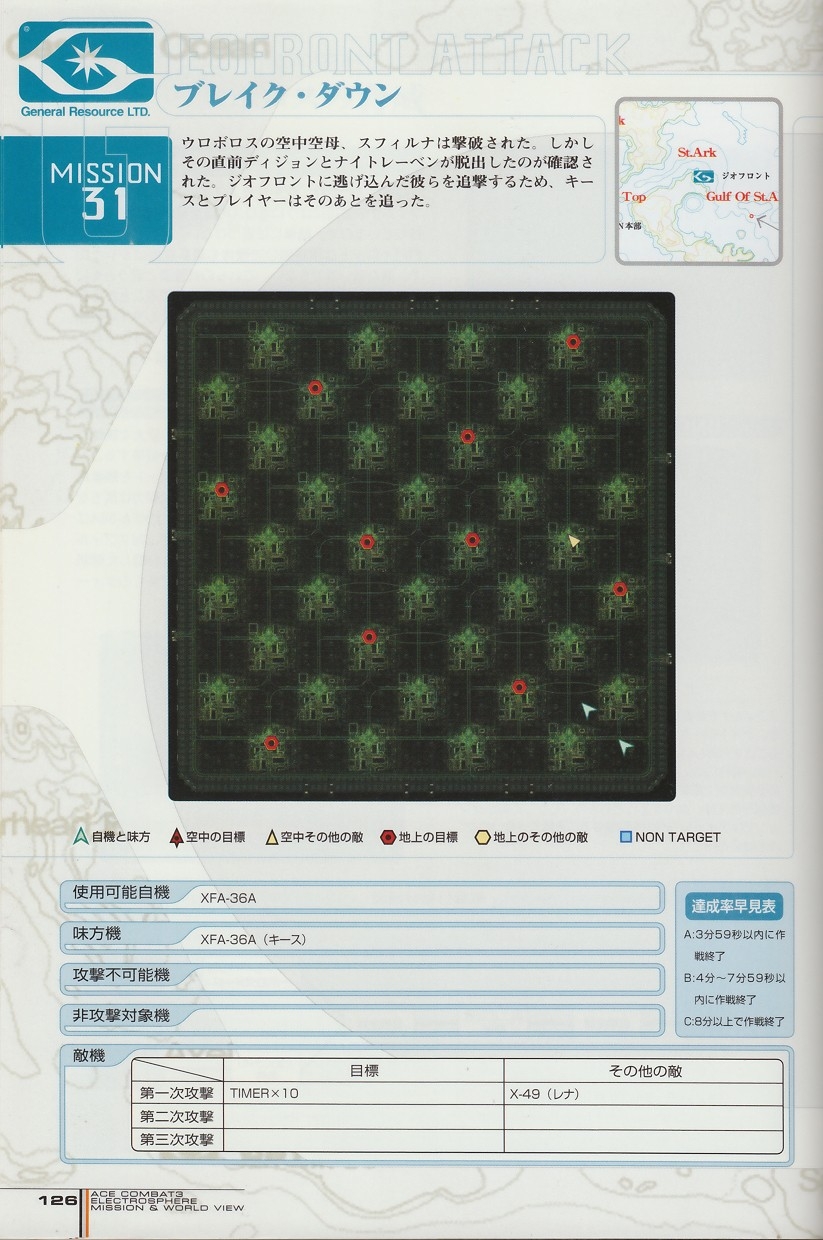 ACE Combat 3: Electrosphere - Mission & World View Guide Book 125
