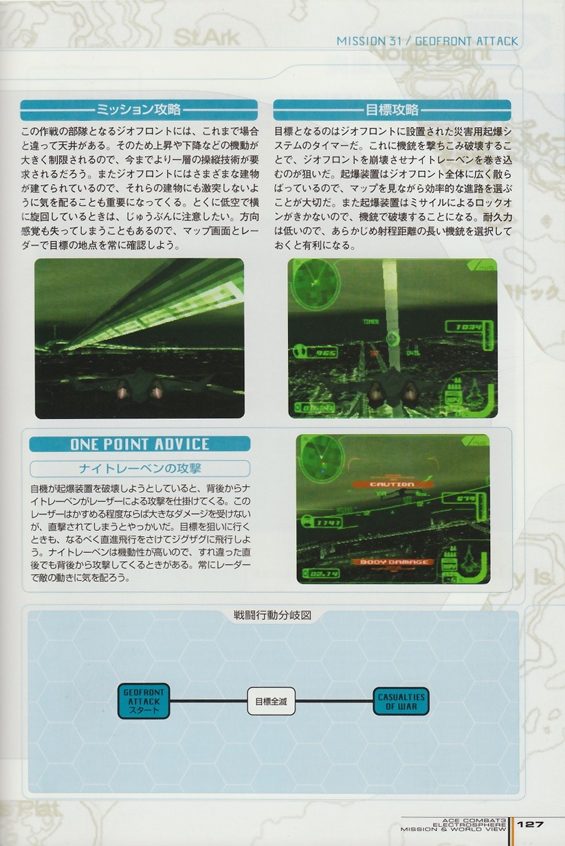 ACE Combat 3: Electrosphere - Mission & World View Guide Book 126