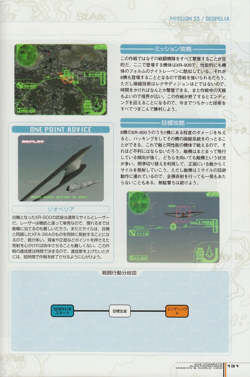 ACE Combat 3: Electrosphere - Mission & World View Guide Book 130