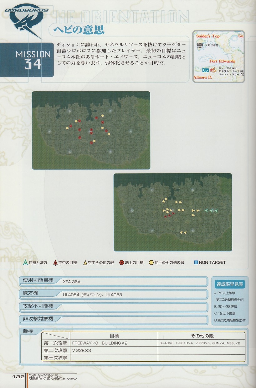 ACE Combat 3: Electrosphere - Mission & World View Guide Book 131