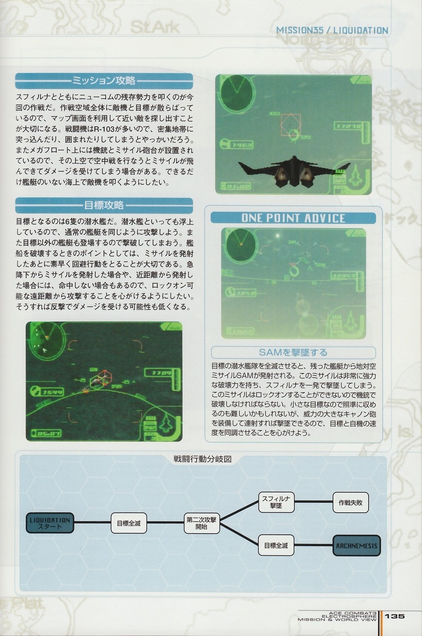 ACE Combat 3: Electrosphere - Mission & World View Guide Book 134